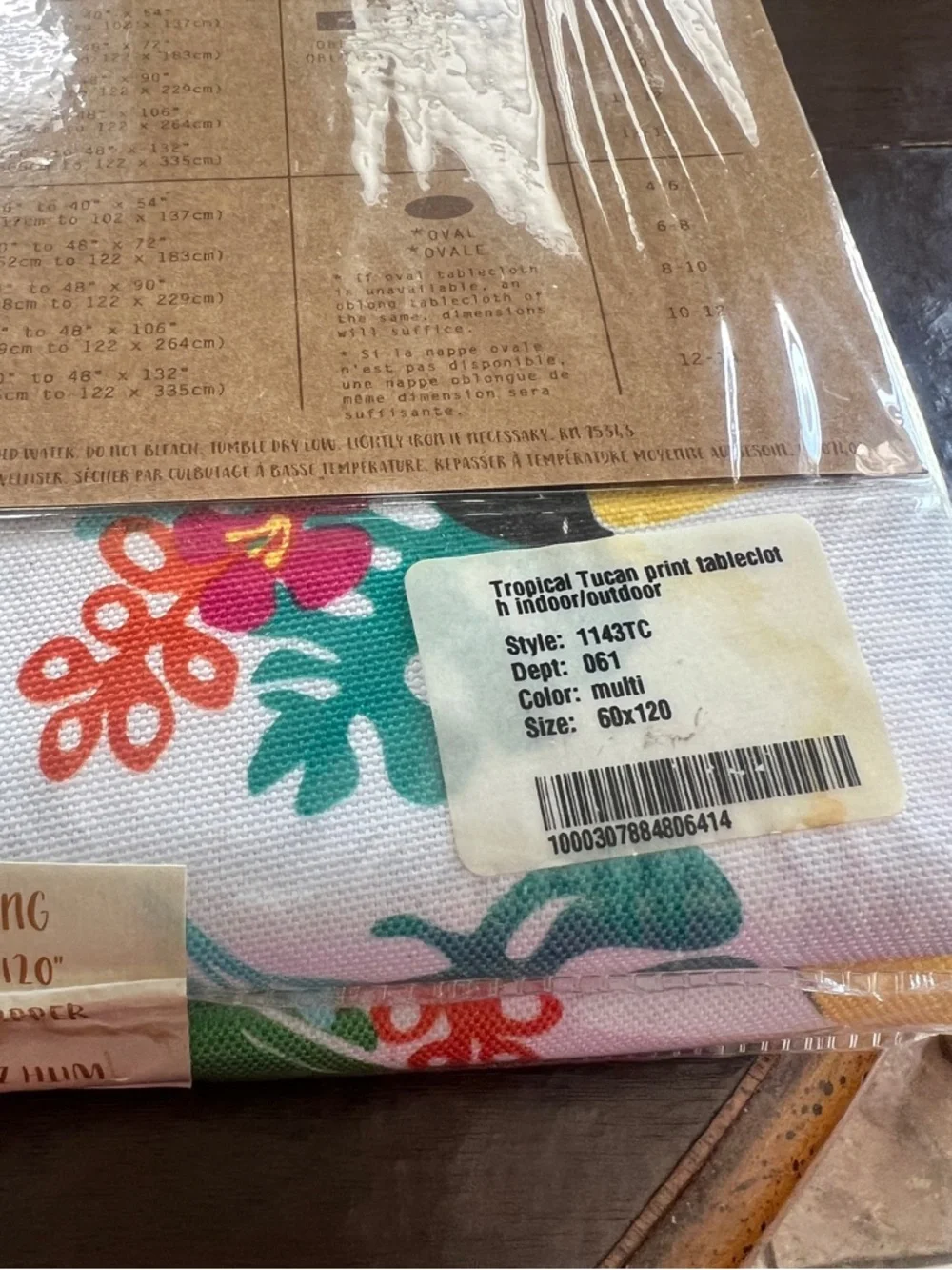 Oblong Tablecloth 60